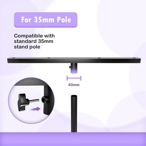 2 Pcs DJ Lighting Extension Cross Bar DJ Lighting Tripod Mount DJ Lighting T-bar Cross Mount for Tripod Speaker Stand in Saudi Arabia