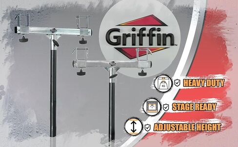 GRIFFIN T Bar Adapters for Lighting Truss Stands (Stage-MountX Series) 2 Pack – Triangle or Square Trussing Brackets for Light Cans & DJ Booth Kit – Music Audio Hardware Holder for Equipment Gear in Saudi Arabia
