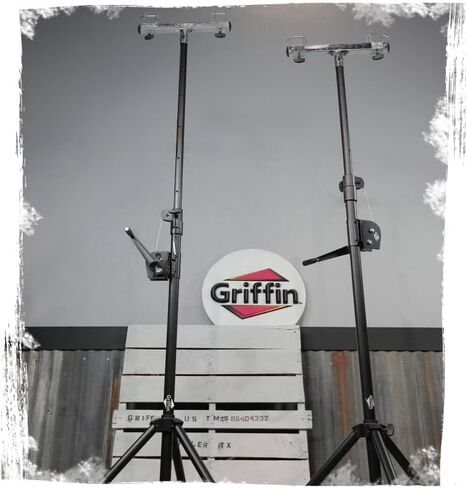 GRIFFIN T Bar Adapters for Lighting Truss Stands (Stage-MountX Series) 2 Pack – Triangle or Square Trussing Brackets for Light Cans & DJ Booth Kit – Music Audio Hardware Holder for Equipment Gear in Saudi Arabia