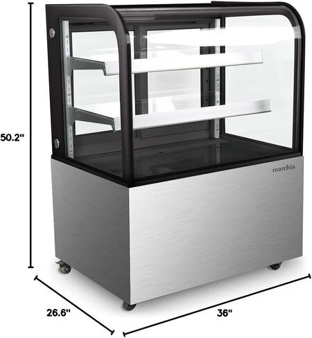 MB36 36" Curved Glass Refrigerated Bakery Display Case in Saudi Arabia