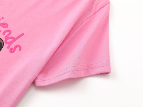 بيجامة صيفية من Cozchique للبنات - مخططة وقلب لامع PJS Pal Cute Jammies Set Big KidsSize 6-16 in Kuwait