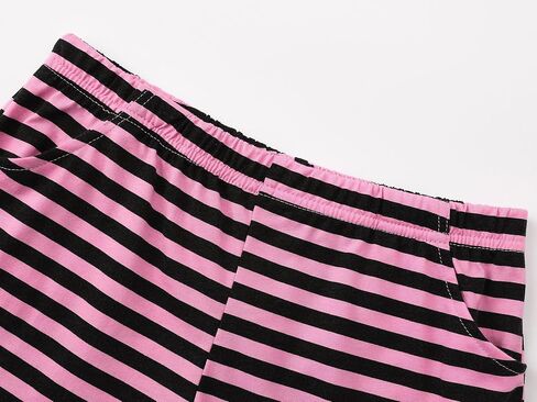 بيجامة صيفية من Cozchique للبنات - مخططة وقلب لامع PJS Pal Cute Jammies Set Big KidsSize 6-16 in Kuwait