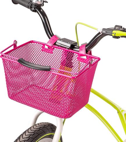 Kids Bike Basket - Front Bicycle Bike Basket for Boys and Girls - Bike Baskets with Adjustable PU Straps, Suitable for Most Children's Bicycles and Kids Tricycles in Saudi Arabia