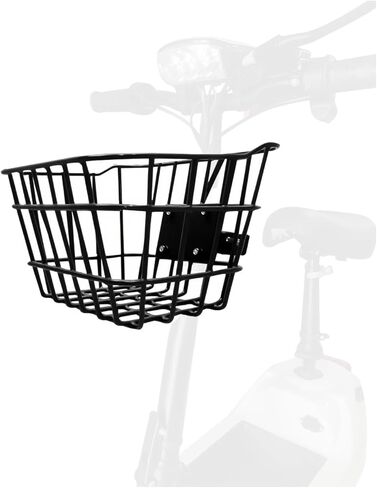 Small Front Basket for Kids’ Scooters & Electric Scooters - Rust-Resistant with Fixed Holder - 5LB Capacity Fits Knee Scooters in Saudi Arabia
