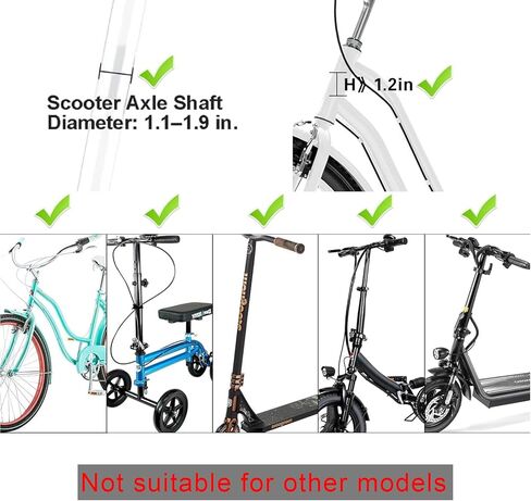 Small Front Basket for Kids’ Scooters & Electric Scooters - Rust-Resistant with Fixed Holder - 5LB Capacity Fits Knee Scooters in Saudi Arabia