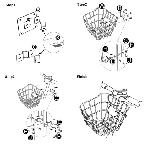 Small Front Basket for Kids’ Scooters & Electric Scooters - Rust-Resistant with Fixed Holder - 5LB Capacity Fits Knee Scooters in Saudi Arabia