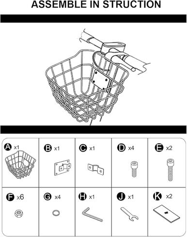 Small Front Basket for Kids’ Scooters & Electric Scooters - Rust-Resistant with Fixed Holder - 5LB Capacity Fits Knee Scooters in Saudi Arabia