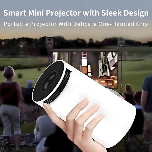 Netflix-Licensed Mini Projector WiFi and Bluetooth: Native 1080P Full HD Portable Projector - Auto Focus Movie Projector for Android iPhone TV HDMI in Saudi Arabia