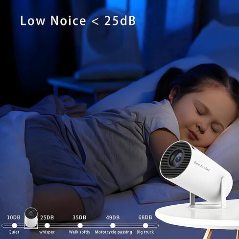 Netflix-Licensed Mini Projector WiFi and Bluetooth: Native 1080P Full HD Portable Projector - Auto Focus Movie Projector for Android iPhone TV HDMI in Saudi Arabia