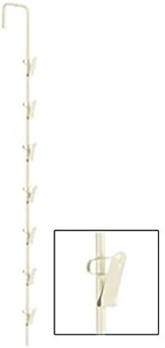 7 Hook Metal Merchandiser Strip in Beige 20 Inches L in Saudi Arabia