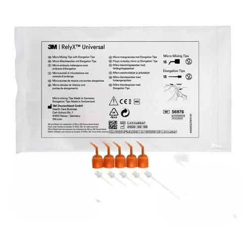 3M ESPE 56976 RelyX Universal Micro Dental Mixing Tips with Elongation Tips 15/Pk in Kuwait