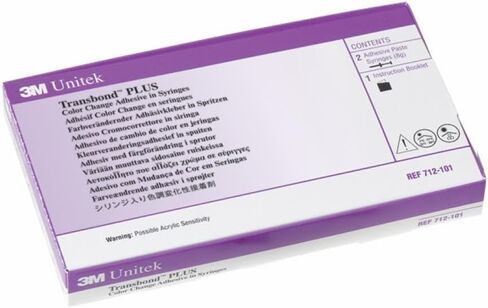 3M ESPE 712-101 Unitek Transbond Plus Color Change Adhesive Syringes 2/Pk 4 Gm in Saudi Arabia