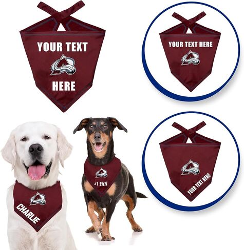 الحيوانات الأليفة الأولى NHL Colorado Avalanche Tie حول Bandana للكلاب والقطط ، حجم كبير/x-large. مخصصة الكلب باندانا وشاح المريلة لكلب القط للحيوانات الأليفة. The Ultimate Game-Day & Party Bandana Bandana in Kuwait