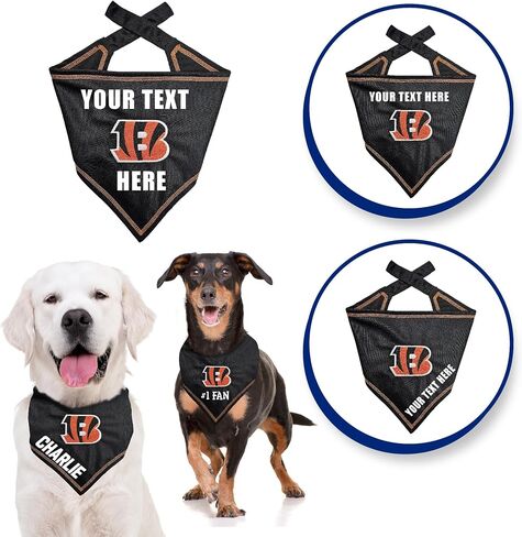 Pets First NFL Cincinatti Bengals Tie حول Bandana للكلاب والقطط ، حجم كبير/x-large. مخصصة الكلب باندانا وشاح المريلة لكلب القط للحيوانات الأليفة. The Ultimate Game-Day & Party Bandana Bandana in Kuwait