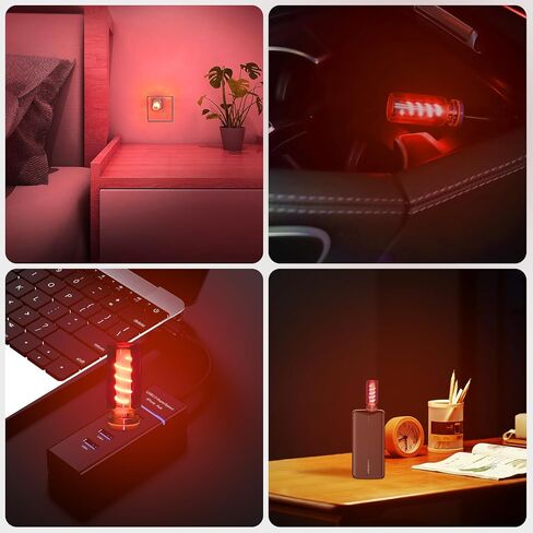 LED Car Ambient Light, USB Powered, Multi-Color Touch Control, Portable Night Light for Bedroom, Camping, Holiday Decor (Blue) in Saudi Arabia