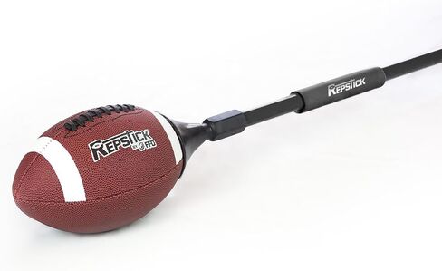 REPSTICK The Original Football Training System for Youth Athletes - Leather Ball with Speed Grip Stick for Perfect Catches Every Play in Saudi Arabia