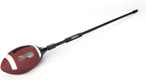 REPSTICK The Original Football Training System for Youth Athletes - Leather Ball with Speed Grip Stick for Perfect Catches Every Play in Saudi Arabia