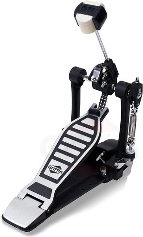 GRIFFIN Drum Hardware Kit (Percussion TiltPro X Edition) 3 Pack – Hi-Hat Stand, Bass Kick Pedal & Cymbal Stand – Chrome Full Size Set for Portable Gigging Drummers in Saudi Arabia