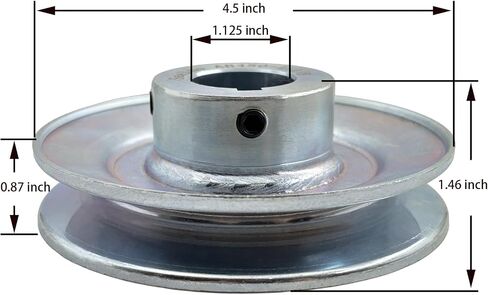 AB450-1 1/8 أحشاء مواقع أخدود مفردة ، V حزام بكرة 1 1/8 بوصة تجويف 4.5 " in Saudi Arabia
