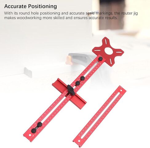 Evgatsauto Woodworking Router Guide Aluminium Sploy Groove Bracket for Drearing Dircle Dircle Milling Projects araled Wood Project in Kuwait