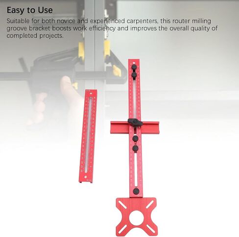 Evgatsauto Woodworking Router Guide Aluminium Sploy Groove Bracket for Drearing Dircle Dircle Milling Projects araled Wood Project in Kuwait