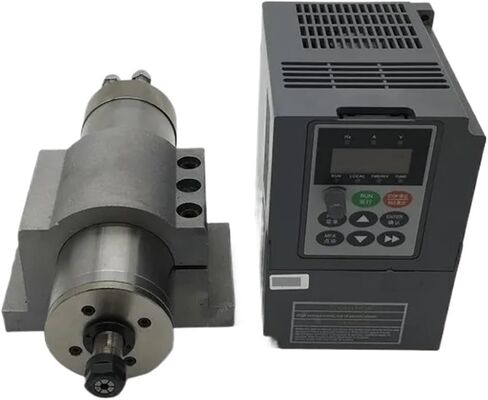 380V 1.5KW 2HP AIR مبرد 80 مم ER11 4 محرك مغزل + 2.2 كيلو وات العاكس VFD + مجموعة قوسين in Kuwait