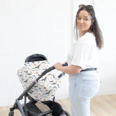 Baby Boy 5-in-1 Coar Cover Cover Watercolor Dragon Tale ، وغطاء للرضاعة الطبيعية متعددة الاستخدامات ، وهدية رضعية للمظلة في Carseat. in Kuwait