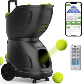 PT-9001Pro Tennis Ball Machine - Professional Tennis Server with APP Control, 35 Landing Points & Variable Speed, Portable Auto Ball Launcher with Extended Battery Life (7-10H Runtime) in Kuwait