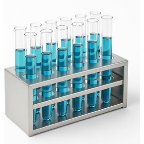 Test Tube Rack Sturdy Metal Tube Stand, 12 Holes 0.75in Strong 3 Tiers Stainless Steel Centrifuge Tube Holder for Laboratory School, Test Tube Holder Lab Stand Rack in Saudi Arabia