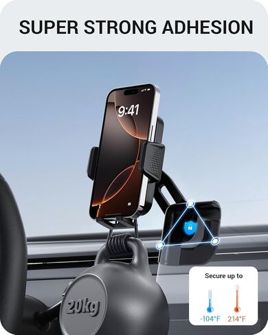 حامل هاتف Basenor Mount Magnetic حامل 360 درجة قابلة للتعديل لنموذج Tesla 3 Highland 2024 2025 Tesla Model Y 2025 Refresities (Juniper) الملحقات الداخلية تناسب كل iPhone Android مع حلقة مغناطيسية in Kuwait