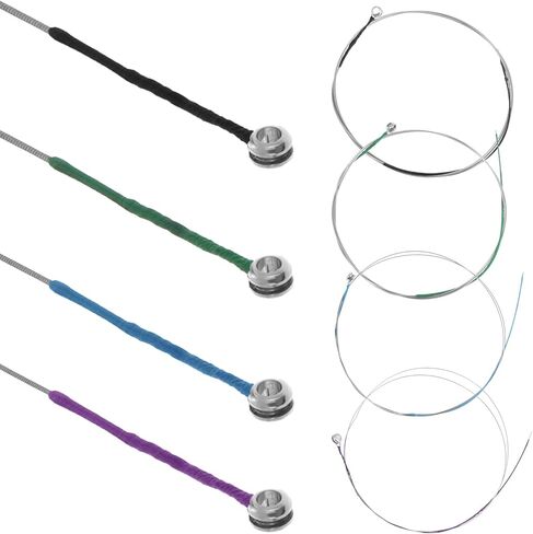 Violin Strings 4/4 Full Set, Universal Violin Strings Replacement Premium Steel Core Long-lasting Instrument Accessories for All Levels Violins in Saudi Arabia