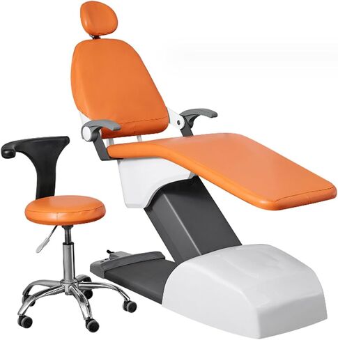 Dental Chair Cover Set - 4Pcs Waterproof PU Leather Protector for Dentist Equipment, Headrest & Backrest, Durable Dental Chair Case, Hygiene & Comfort in Saudi Arabia