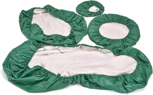 Dental Chair Cover Set - 4Pcs Waterproof PU Leather Protector for Dentist Equipment, Headrest & Backrest, Durable Dental Chair Case, Hygiene & Comfort in Saudi Arabia
