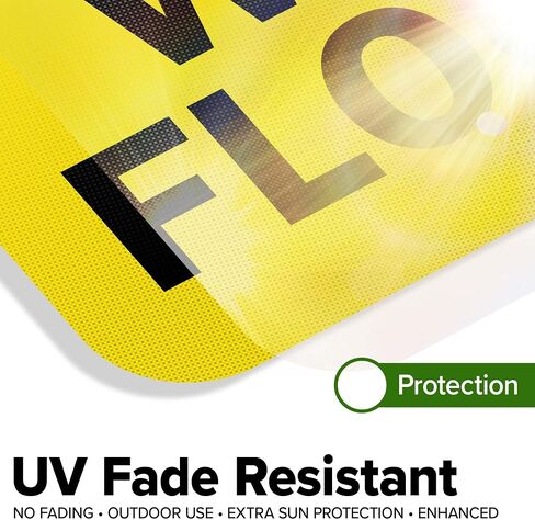 Caution Wet Floor Sign, 12x18 Inches, 3M EGP Reflective .063 Aluminum, Fade Resistant, Made in USA by My Sign Center in Kuwait