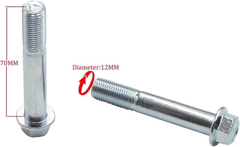 M12 Hex Head Flange Bolt 25 30 40 45 50 60 70 80 90 x 1.25 Pitch, Class 8.8 Zinc (M12-1.25 x 60) in Saudi Arabia