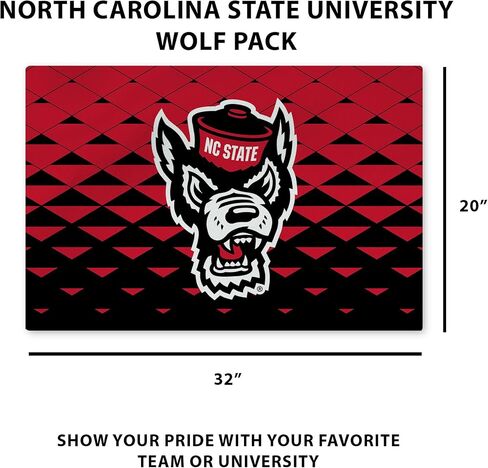 Northwest NCAA NC State Wolfpack ، سجادة قابلة للغسل ، 20 × 32 بوصة ، Dropzone in Saudi Arabia