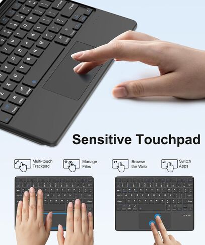 Touch Keyboard Case for Google Pixel Tablet 11 Inch, Magnetic Keyboard for Pixel Tablet 2023/2024 with Trackpad, Detachable Keypad, Protective Cover with Stylus Pen Holder & Speaker Dock, Deep Blue in Saudi Arabia