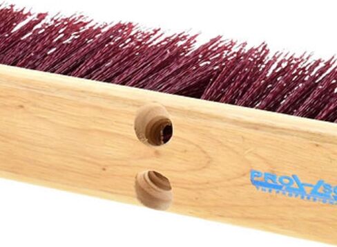 PRO SOURCE Heavy Duty Rough-Surface Push Broom Head with Threaded Block: 18" Wide in Kuwait