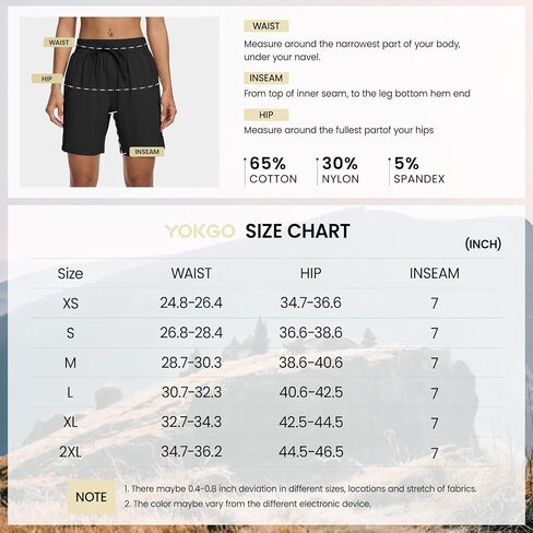 Women's 7" Hiking Cargo Shorts Quick Dry Athletic Short Pants Outdoor Water Resistant Bermuda Shorts with Multi Pockets in Saudi Arabia