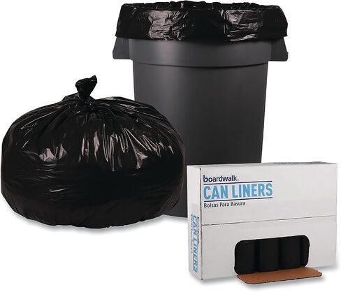 Boardwalk 518 SH-Rade REPRO CAN Liners ، 43 × 47 ، 56GAL ، 1.2 مليون ، أسود ، 10 أكياس/لفة ، 10 لفة/CT in Saudi Arabia