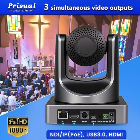 HDMI PTZ Camera 20x Optical Zoom Full HD 60P with Network USB3.0 PTZ Camera for Church Services Worship Education PoE Support in Saudi Arabia