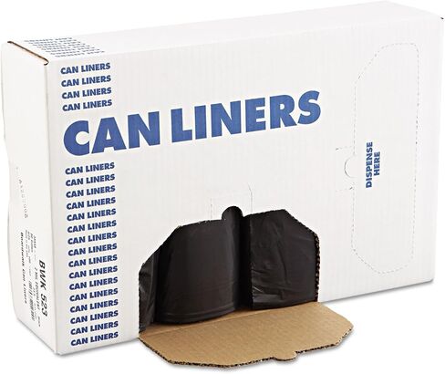 Boardwalk 523 Super Extra-Heavy Repro Can Liner, 38x58, 1.6 Mil, 60gal, Blk, 10 BG/RL, 10RL/CT in Saudi Arabia