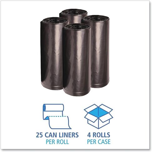 Boardwalk 523 Super Extra-Heavy Repro Can Liner, 38x58, 1.6 Mil, 60gal, Blk, 10 BG/RL, 10RL/CT in Saudi Arabia