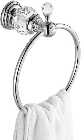 Sturdy Wall Mounted Towel Rack for Ring Designed for Living Room and Bathroom (Silver) in Saudi Arabia
