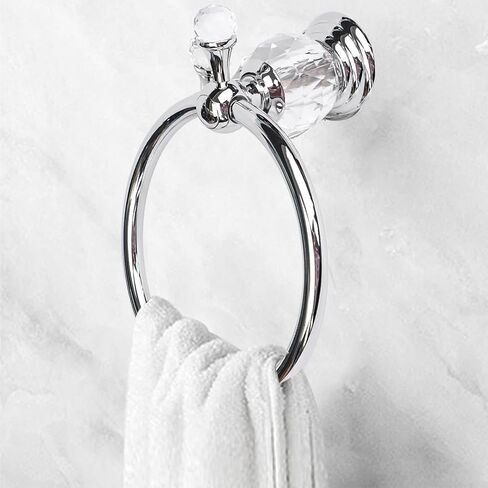 Sturdy Wall Mounted Towel Rack for Ring Designed for Living Room and Bathroom (Silver) in Saudi Arabia