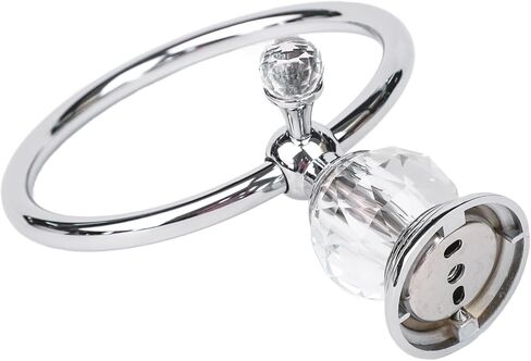 Sturdy Wall Mounted Towel Rack for Ring Designed for Living Room and Bathroom (Silver) in Saudi Arabia