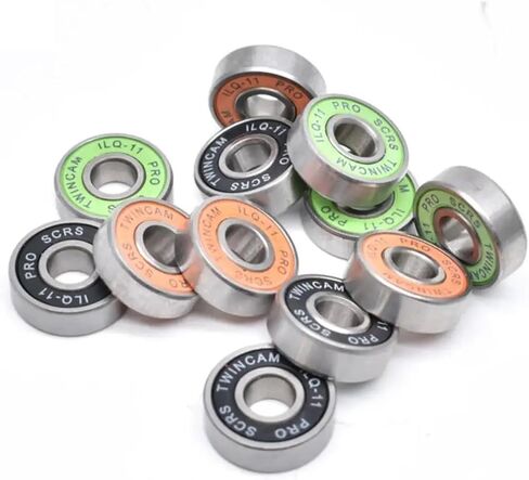 High Precision ILQ11 608rs 608-2RS 8x22x7 mm Scooter Bearing Skateboard Wheels Bearing 608ZZ-6.35 (6.35x22x7)(Black) in Saudi Arabia