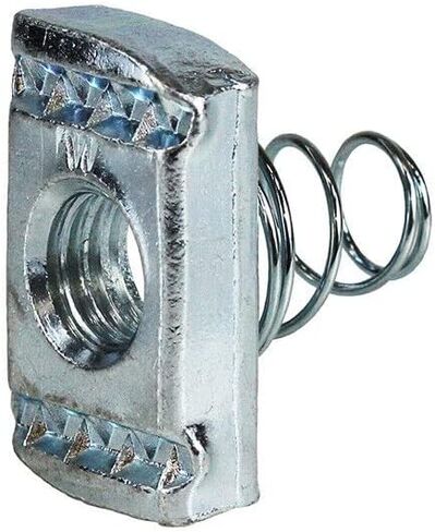 (Customize quantity) 5/8"-11 Regular Spring Nuts for Unistrut Channel Electro Galvanized / Zinc Plated #4126 P1012S in Saudi Arabia