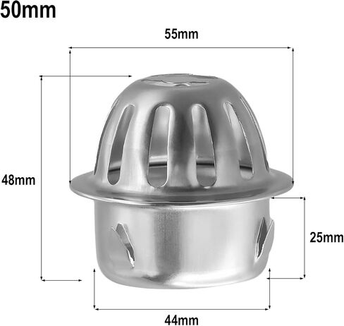 304 Stainless Steel Roof Drain with Practical Design for Easy Cleaning and Long Lasting Use (50mm) in Saudi Arabia