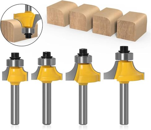 4PCS 6mm Shank Round End Milling Cutter(4PCS 6.35mm Shank) in Saudi Arabia